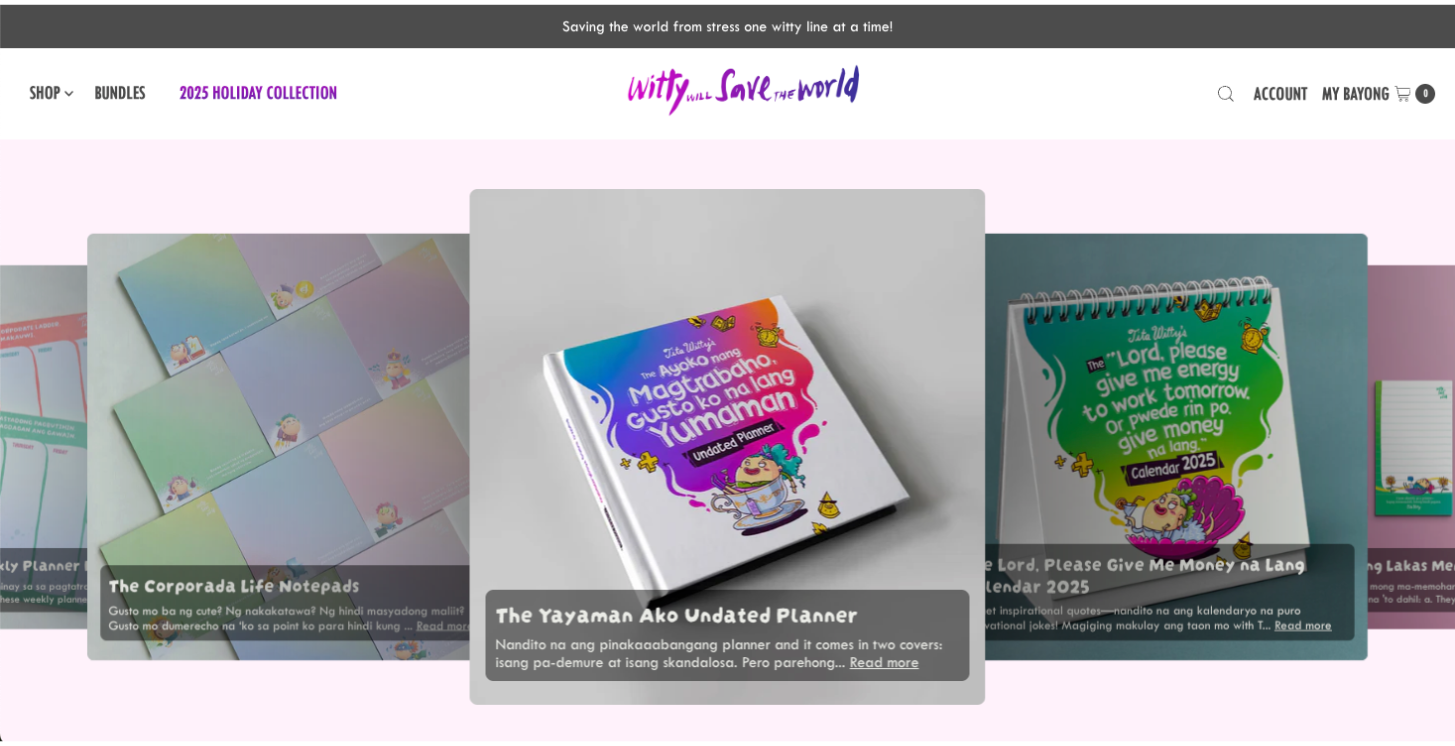 Website Redesign for a Stationery & Paper Goods Brand